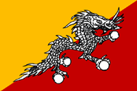 Flaga Bhutan