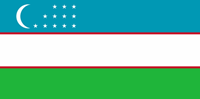 Flaga Uzbekistan